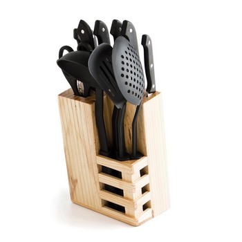Set of Kitchen Knives and Stand Quid Anayet (12 pcs)
